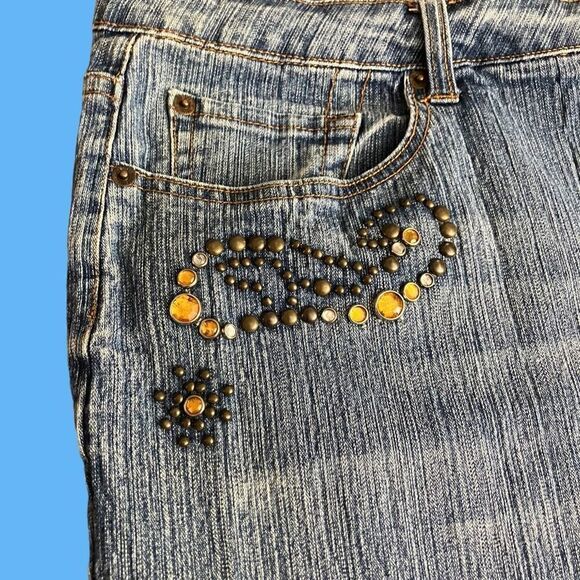 Vintage Diva Straight Leg, Midrise Blue Jeans / SZ: 22 - Picture 7 of 8